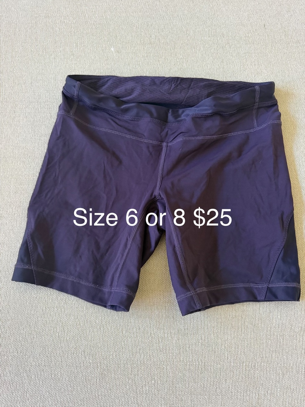 Women's Purple Active Compression Shorts
